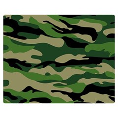 Green Military Vector Pattern Texture Double Sided Flano Blanket (medium)  by Sudhe