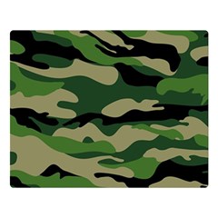 Green Military Vector Pattern Texture Double Sided Flano Blanket (large)  by Sudhe