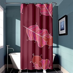 Plumelet Pen Ethnic Elegant Hippie Shower Curtain 36  X 72  (stall)  by Sudhe