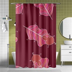 Plumelet Pen Ethnic Elegant Hippie Shower Curtain 48  X 72  (small)  by Sudhe