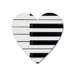 Keybord Piano Heart Magnet by Sudhe