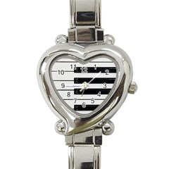 Keybord Piano Heart Italian Charm Watch by Sudhe