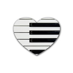 Keybord Piano Heart Coaster (4 Pack)  by Sudhe