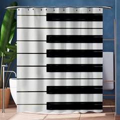 Keybord Piano Shower Curtain 60  X 72  (medium)  by Sudhe