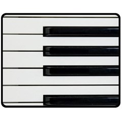 Keybord Piano Double Sided Fleece Blanket (medium)  by Sudhe