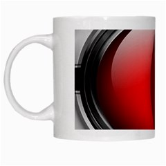 Red Eye White Mugs by Sudhe