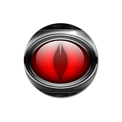 Red Eye Magnet 3  (round)