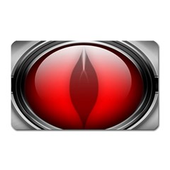 Red Eye Magnet (rectangular) by Sudhe