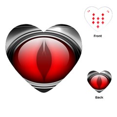 Red Eye Playing Cards (heart) by Sudhe