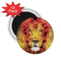 Fractal Lion 2 25  Magnets (10 Pack)  by Sudhe