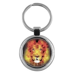 Fractal Lion Key Chains (round) 