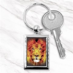 Fractal Lion Key Chains (rectangle)  by Sudhe