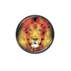 Fractal Lion Hat Clip Ball Marker (4 Pack) by Sudhe