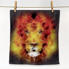 Fractal Lion Face Towel