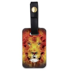 Fractal Lion Luggage Tags (one Side)  by Sudhe