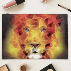 Fractal Lion Cosmetic Bag (xxl) by Sudhe