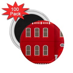 Red House 2 25  Magnets (100 Pack)  by Sudhe