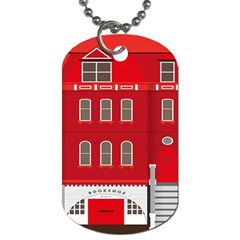 Red House Dog Tag (one Side)