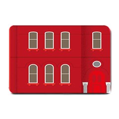 Red House Small Doormat  by Sudhe