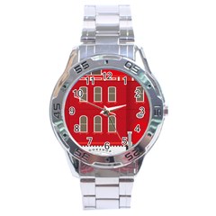 Red House Stainless Steel Analogue Watch by Sudhe