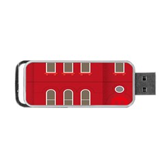 Red House Portable Usb Flash (one Side) by Sudhe