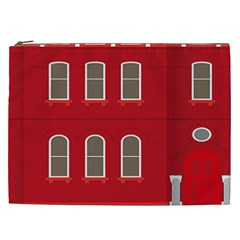 Red House Cosmetic Bag (xxl) by Sudhe