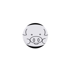 Pig Logo 1  Mini Magnets by Sudhe