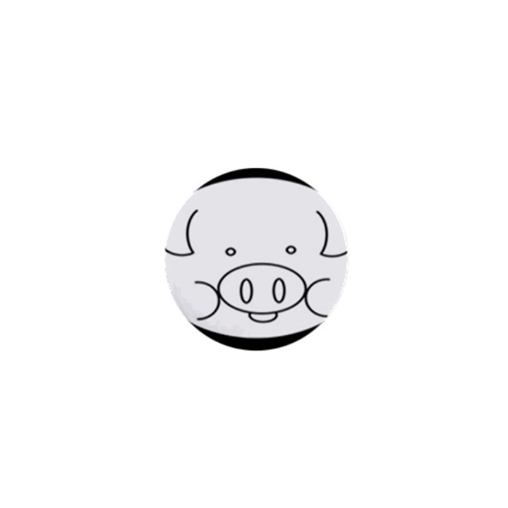 Pig Logo 1  Mini Magnets