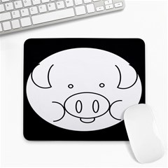 Pig Logo Large Mousepads by Sudhe