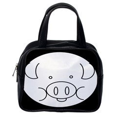 Pig Logo Classic Handbag (one Side) by Sudhe