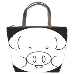 Pig Logo Bucket Bag by Sudhe