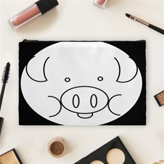 Pig Logo Cosmetic Bag (large) by Sudhe