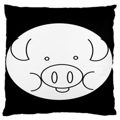 Pig Logo Standard Flano Cushion Case (two Sides) by Sudhe