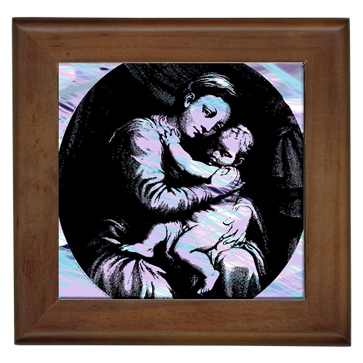 Mother Mary Framed Tiles