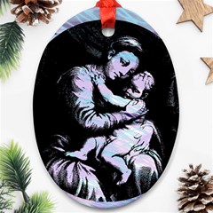 Mother Mary Ornament (oval)