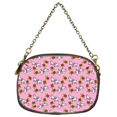 Lamb Pattern Pink Chain Purse (one Side) by snowwhitegirl