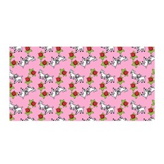 Lamb Pattern Pink Satin Wrap by snowwhitegirl