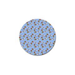 Lamb Pattern Blue Golf Ball Marker (4 Pack) by snowwhitegirl