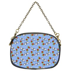 Lamb Pattern Blue Chain Purse (two Sides) by snowwhitegirl