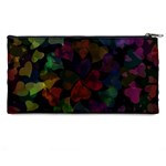 Falling Hearts  Pencil Cases Back