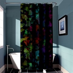 Falling Hearts  Shower Curtain 36  X 72  (stall)  by LoolyElzayat