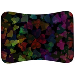 Falling Hearts  Velour Seat Head Rest Cushion by LoolyElzayat