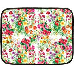 Summer flowers Fleece Blanket (Mini)