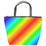 Background Diagonal Refraction Bucket Bag Front