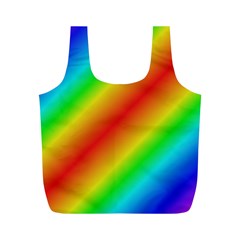 Background Diagonal Refraction Full Print Recycle Bag (m) by Sudhe