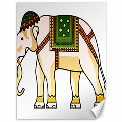 Elephant Indian Animal Design Canvas 36  X 48  by Sudhe