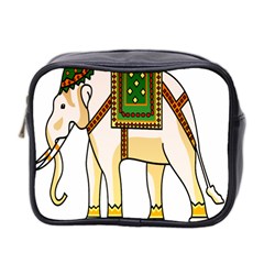 Elephant Indian Animal Design Mini Toiletries Bag (two Sides) by Sudhe