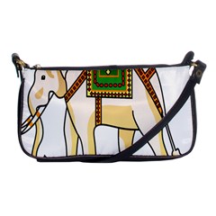 Elephant Indian Animal Design Shoulder Clutch Bag by Sudhe