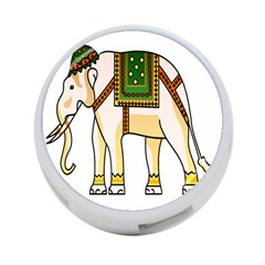 Elephant Indian Animal Design 4-port Usb Hub (one Side) by Sudhe