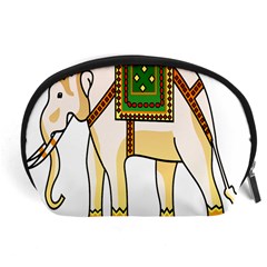 Elephant Indian Animal Design Accessory Pouch (large) by Sudhe